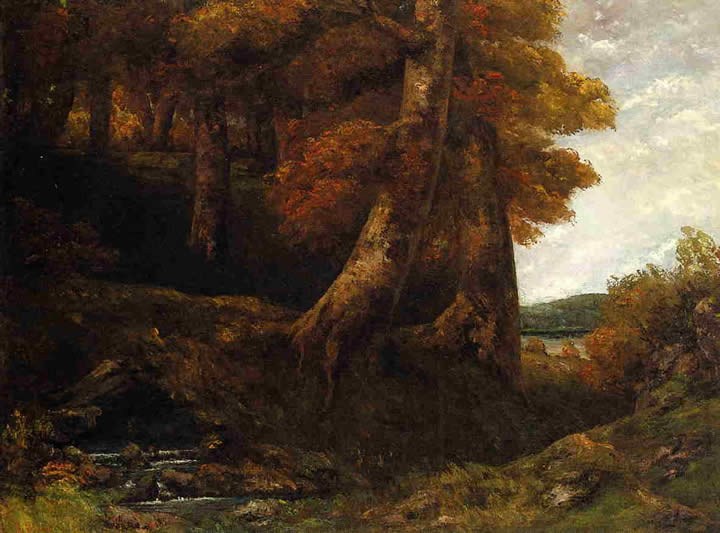 Gustave Courbet Entering the Forest